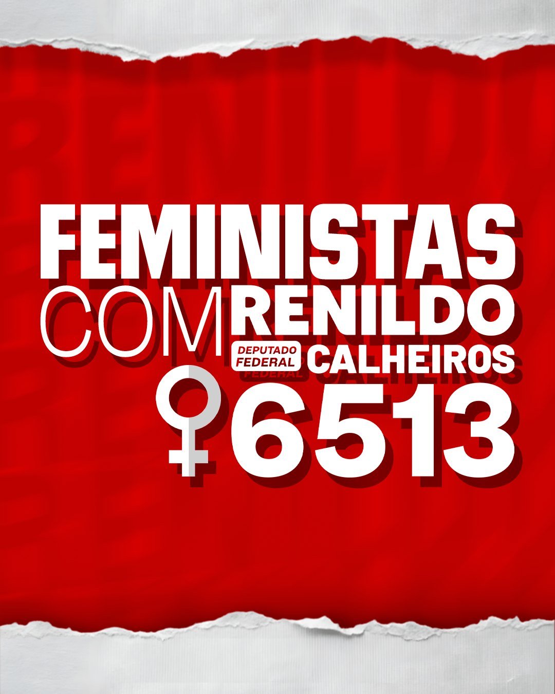 Feministas com Renildo