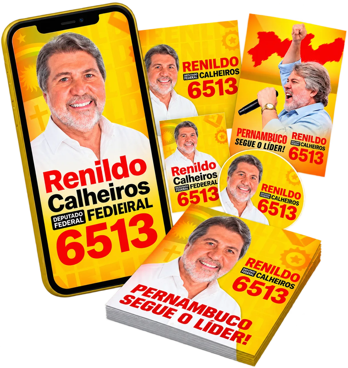 Materiais de campanha Renildo Calheiros 6513